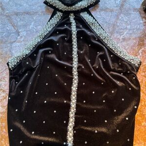 SHEIN Black Top with Silver Accents